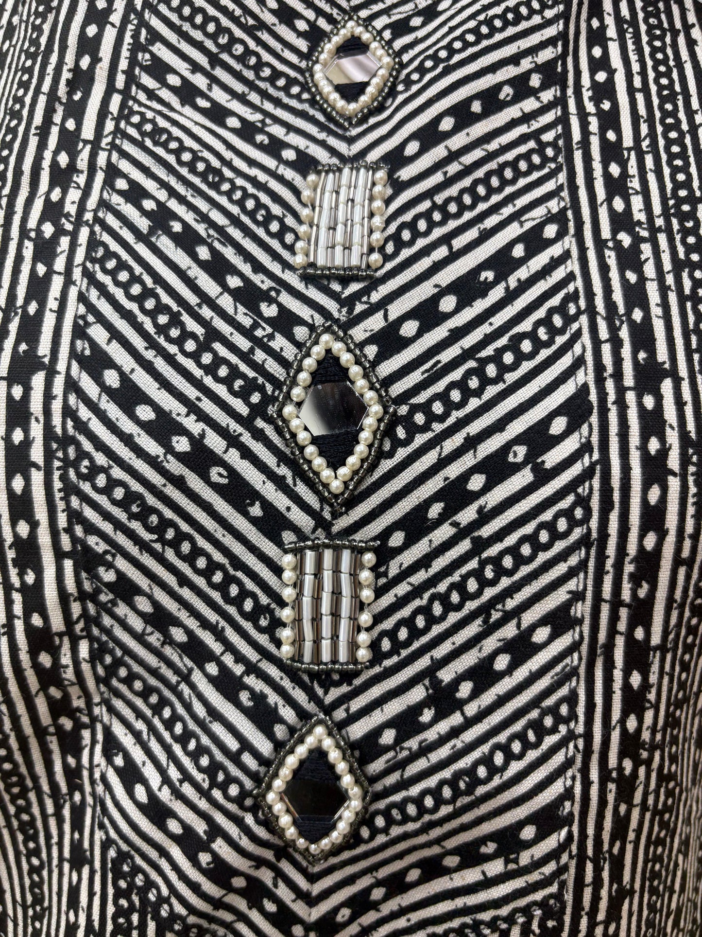 Original Cotton Flex Procion Print with Hand Work Botique Style Cut Co-ord Set-AACS0V16503