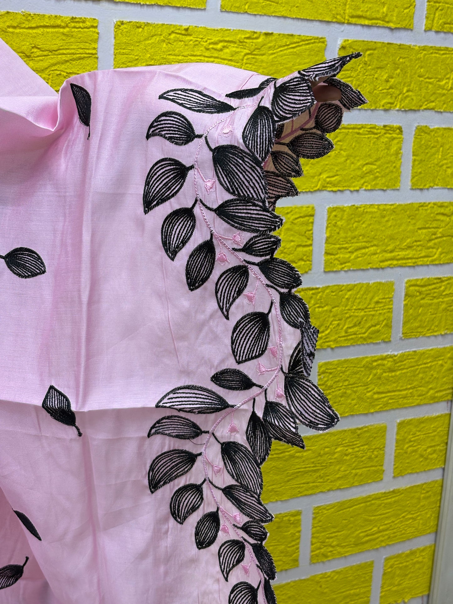 Soft Pink Printed Kurti Set with Contrast Dupatta Kurti Set AAKS0LP6