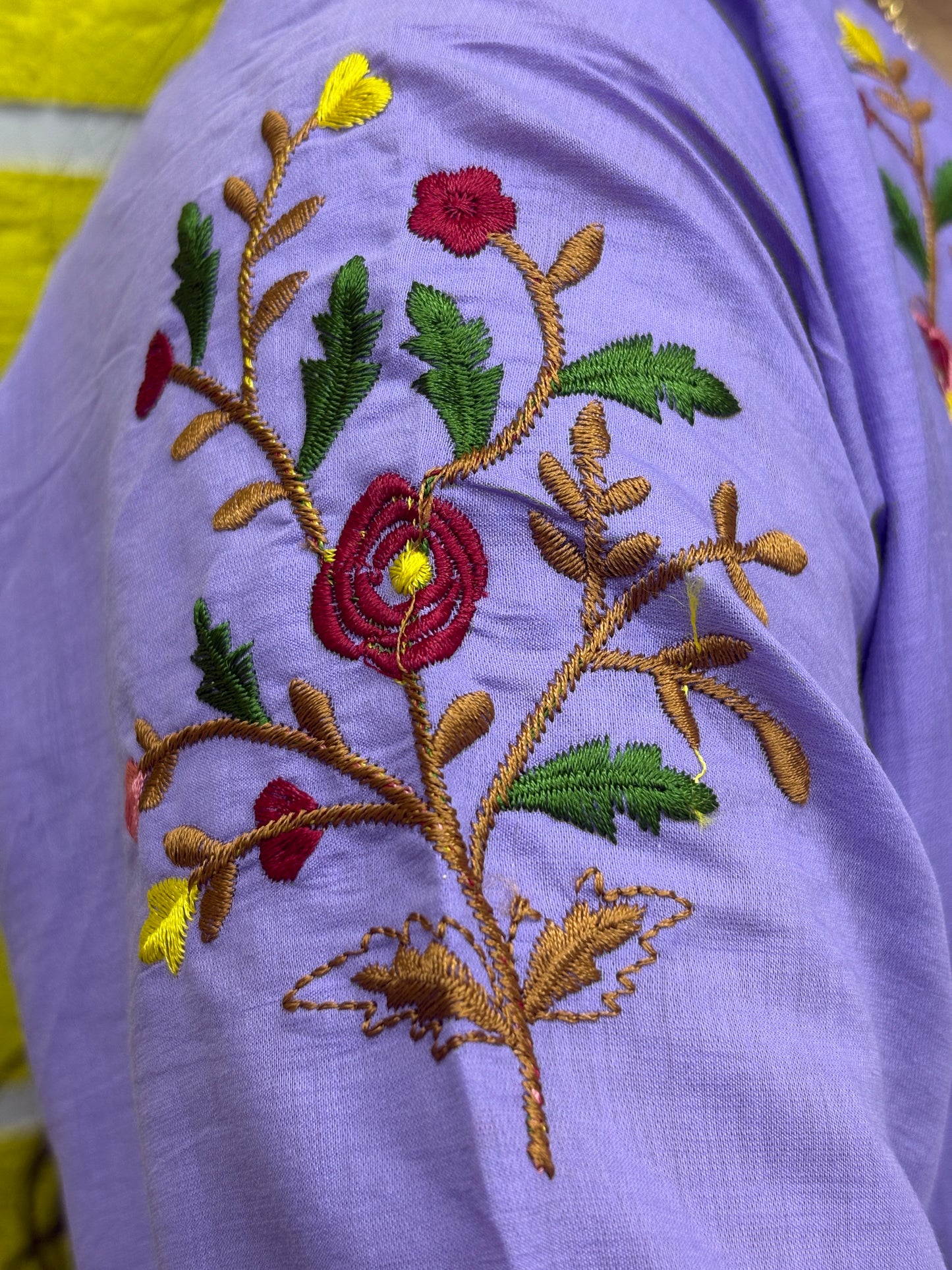 Lavender Embroidered Anarkali Kurti Set with Dupatta AAKS0VCE6