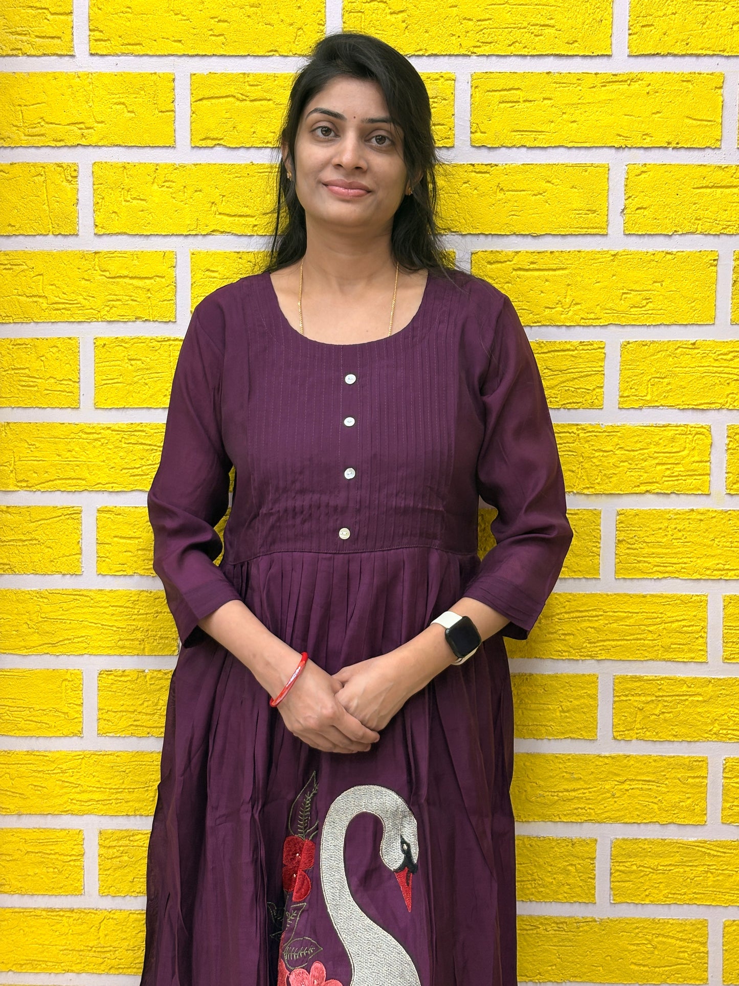 Mul Chanderi Purple Co-ord Set AACS26291