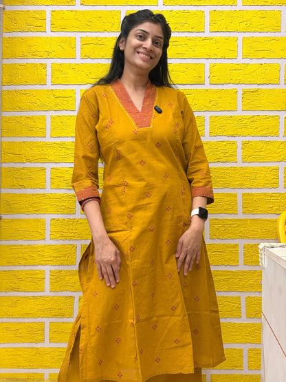 Mustard Cotton Co-Ord Set AACS25970