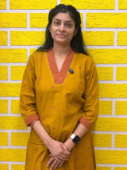 Mustard Cotton Co-Ord Set AACS25970