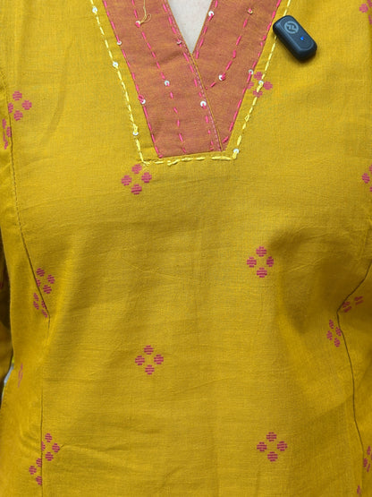 Mustard Cotton Co-Ord Set AACS25970
