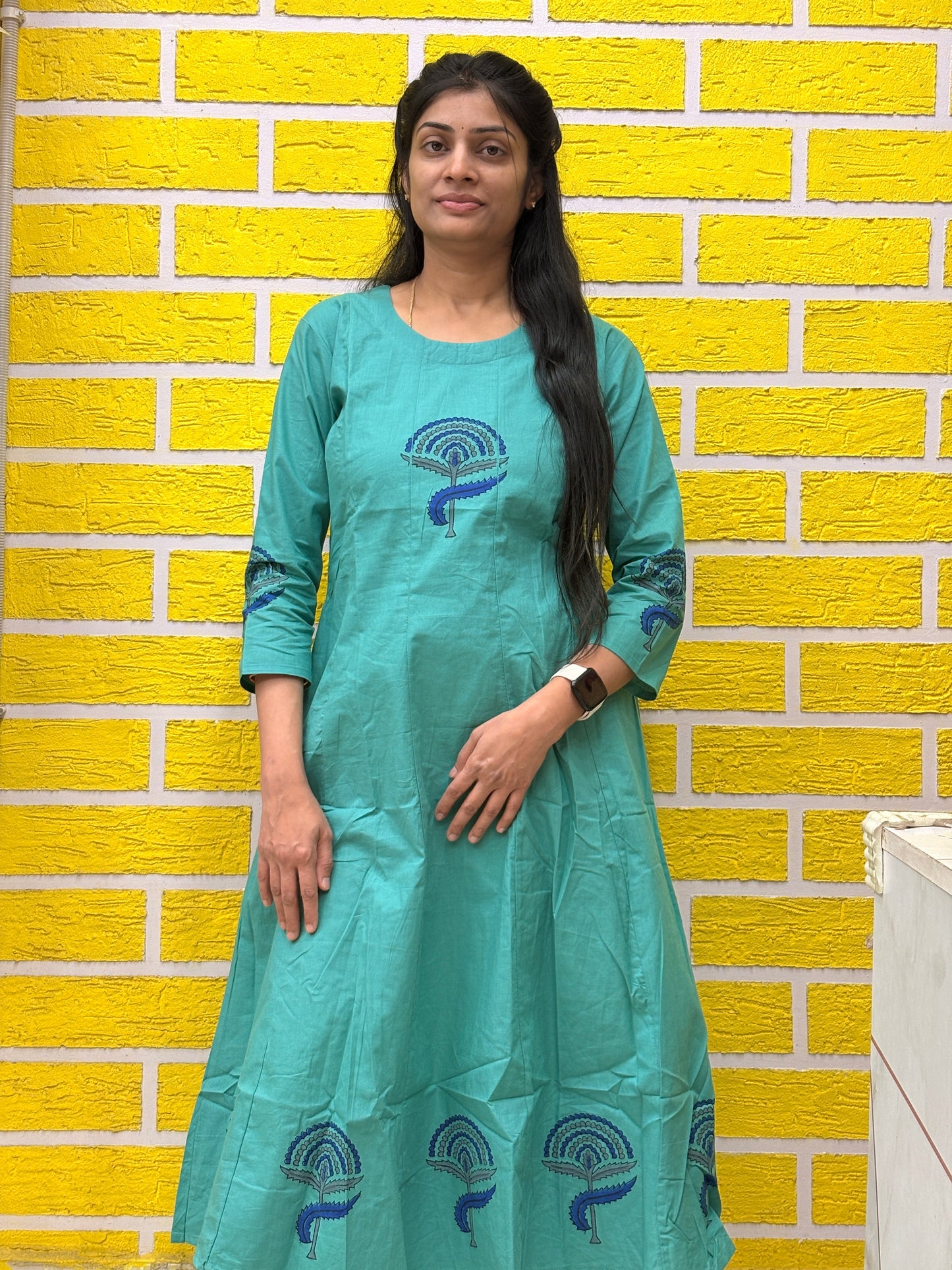 Pure Cotton Sea Green Printed Co-Ord Set AACS26001