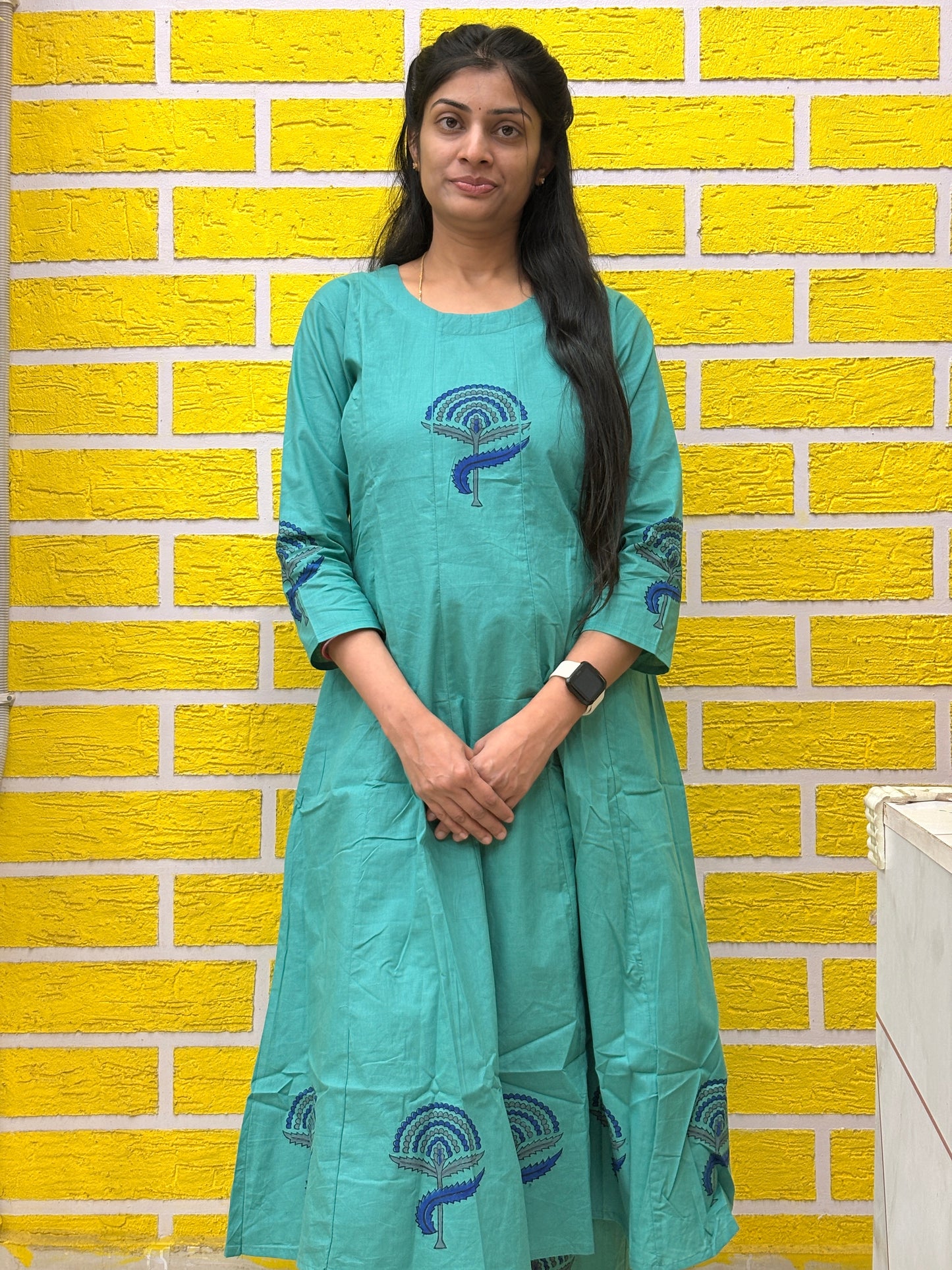 Pure Cotton Sea Green Printed Co-Ord Set AACS26001