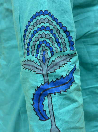 Pure Cotton Sea Green Printed Co-Ord Set AACS26001